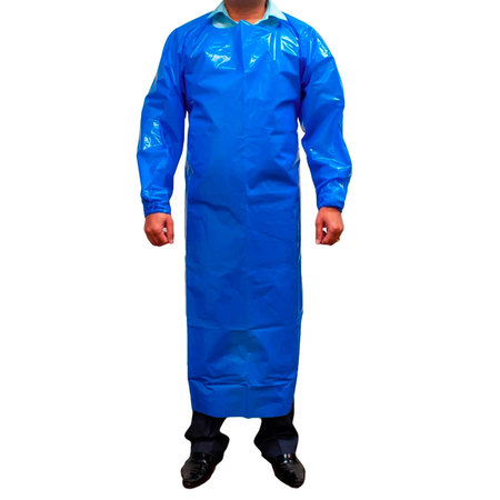 Safe Handler PEVA Waterproof and Disposable Apron, Blue BLSH-MS-PEVA-AP1BL-A